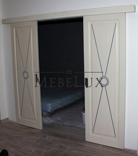 Межкомнатная дверь с раздвижным механизмом D3-01 фото
