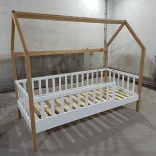 Ліжко з масиву дерева L-036 фото
